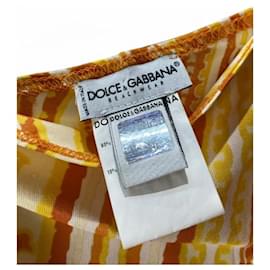Dolce & Gabbana-Pequeño vestido de playa Dolce & Gabbana-Naranja