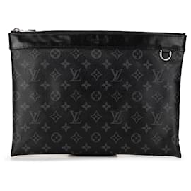 Louis Vuitton-Louis Vuitton Black Monogram Eclipse Discovery Pochette GM-Black