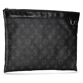 Louis Vuitton-Schwarzes Monogramm von Louis Vuitton Eclipse Discovery Pochette GM-Schwarz