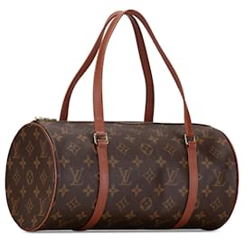 Louis Vuitton-Louis Vuitton Brown Monogram Papillon 30-Castaño