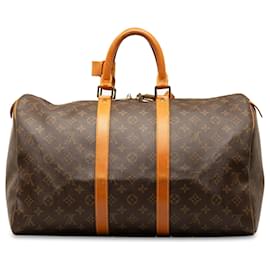 Louis Vuitton-Louis Vuitton Brown-Monogramm-Keepall 45-Braun