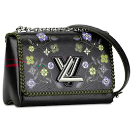 Louis Vuitton-Louis Vuitton Black Limited Edition Blooming Flowers Epi Twist MM-Black