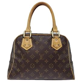 Louis Vuitton-LOUIS VUITTON Monogram Manhattan PM Hand Bag M40026 LV Auth 72673-Monogram