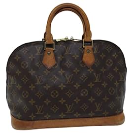 Louis Vuitton-Bolso de mano Alma con monograma LOUIS VUITTON M51130 LV Auth 72945-Monograma