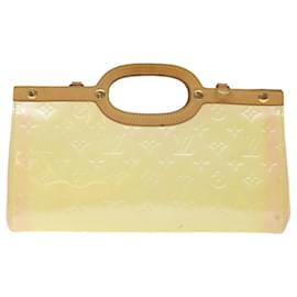 Louis Vuitton-LOUIS VUITTON Monogram Vernis Roxbury Drive Hand Bag Perle M91374 LV Auth 72400-Other