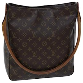 Louis Vuitton-LOUIS VUITTON Monogram Looping GM Shoulder Bag M51145 LV Auth 72368-Monogram