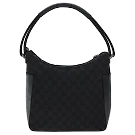 Gucci-gucci GG Canvas Shoulder Bag black 001 3766 Auth yk11968-Black