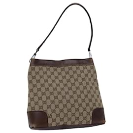 Gucci-GUCCI GG Canvas Shoulder Bag Beige 33900 auth 71788-Beige