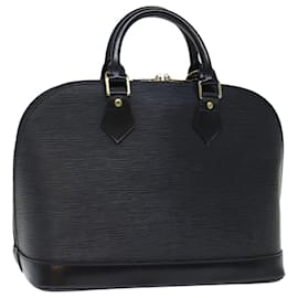 Louis Vuitton-LOUIS VUITTON Epi Alma Hand Bag Noir black M52142 LV Auth 71632-Black