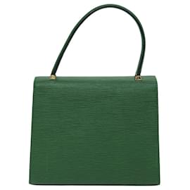 Louis Vuitton-Bolso de mano LOUIS VUITTON Epi Malesherbes Verde M52374 LV Auth 71695-Verde