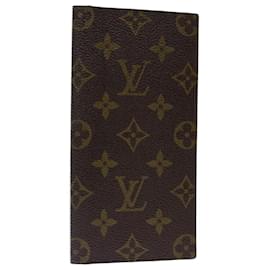 Louis Vuitton-Agenda de bolsillo con monograma de LOUIS VUITTON Funda para agenda LV Auth th4805-Monograma