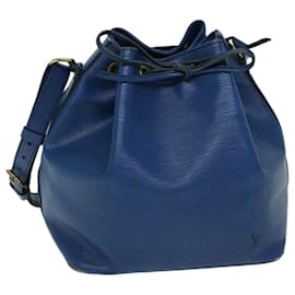 Louis Vuitton-LOUIS VUITTON Epi Petit Noe Shoulder Bag Blue M44105 LV Auth 71774-Blue