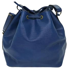Louis Vuitton-LOUIS VUITTON Epi Petit Noe Bolso de hombro Azul M44105 LV Auth 71774-Azul