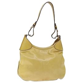 Prada-PRADA Shoulder Bag Leather Yellow Auth ki4389-Yellow