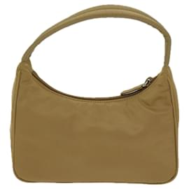 Prada-PRADA Hand Bag Nylon Brown Auth 71861-Brown