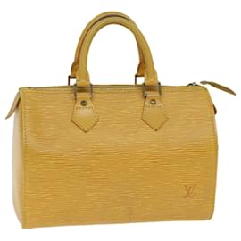 Louis Vuitton-Louis Vuitton Epi Speedy 25 Handtasche Tassili Gelb M43019 LV Auth 72394-Andere