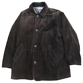 Burberry-Men Coats Outerwear-Dark brown