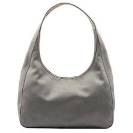Prada-PRADA Shoulder bags silk Grey Cleo-Grey