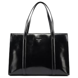 Prada-PRADA Totes Patent leather Black Re-Edition 1995-Black