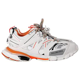 Balenciaga-Balenciaga Track Sneakers aus weißem Polyurethan-Weiß