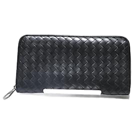 Bottega Veneta-Bottega Veneta Intrecciato Leather Zip Around Wallet Leather Long Wallet 610643 in good condition-Other