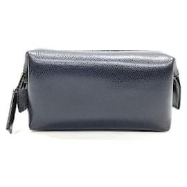 Céline-Celine Leather Accessories Pouch Leather Vanity Bag in Good condition-Other