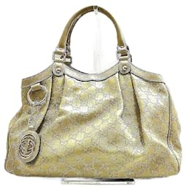 Gucci-Gucci Guccissima Leder Sukey Handtasche Lederhandtasche 211944.0 in guter Kondition-Andere
