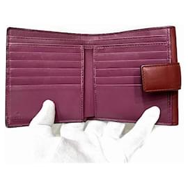 Gucci-Gucci GG Supreme Bifold Flap Wallet Kurze Geldbörse aus Canvas 410104 in guter Kondition-Andere