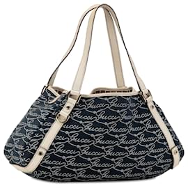 Gucci-Gucci Blue 85Borsa a tracolla Pelham con anello a D dell'anniversario-Blu,Blu scuro