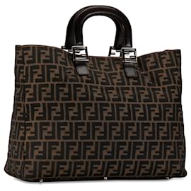 Fendi-Borsa Fendi Marrone Zucca Twins Grande-Marrone