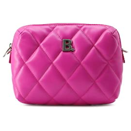 Balenciaga-Balenciaga Bolso para cámara Touch B acolchado de napa rosa XS-Rosa,Otro