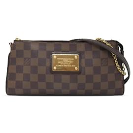 Louis Vuitton-Louis Vuitton Brown Damier Ebene Eva-Brown