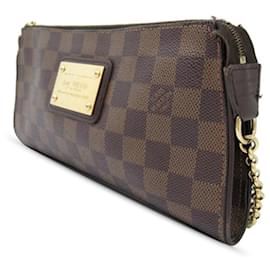 Louis Vuitton-Louis Vuitton Brown Damier Ebene Eva-Brown