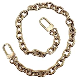 Louis Vuitton-Louis Vuitton gold metal chain shoulder strap-Golden