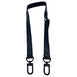 Louis Vuitton-Maxi wide adjustable removable Louis Vuitton shoulder strap for travel messenger bags-Black