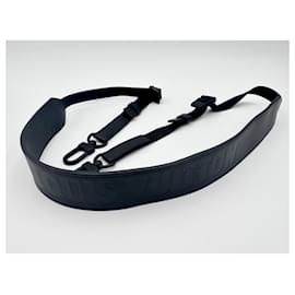 Louis Vuitton-Maxi wide adjustable removable Louis Vuitton shoulder strap-Black
