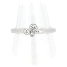 & Other Stories-Pre-owned Ponte Vecchio Diamond Ring 0.16CT K18WG Size 12 in Great Condition-Silvery