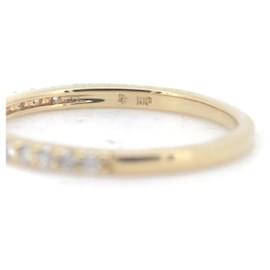 & Other Stories-Anel de diamante meia eternidade Ponte Vecchio 0,14CT K18YG 9 em ótimo estado-Dourado