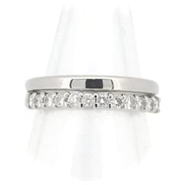 & Other Stories-Other Platinum Diamond Half Eternity Ring Metal Ring in Excellent condition-Other