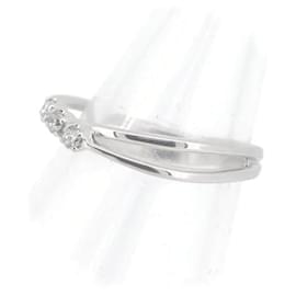 & Other Stories-Anello in diamante Siren Azurro 0,10CT K10WG 9 in ottime condizioni-Argento