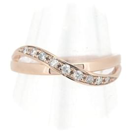 & Other Stories-K18PG Diamond Ring Size 10 in Great Condition-Pink