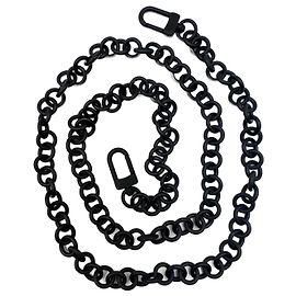 Removable chain shoulder strap Louis Vuitton black metal Black
