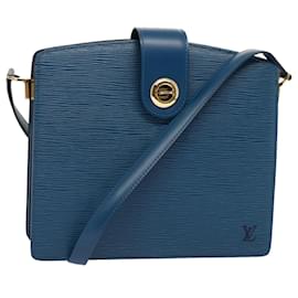 Louis Vuitton-LOUIS VUITTON Epi Capuchin Shoulder Bag Blue M52345 LV Auth 71712-Blue