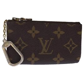 Louis Vuitton-LOUIS VUITTON Monogram Pochette Cles Coin Purse M62650 LV Auth ac2978-Monogram