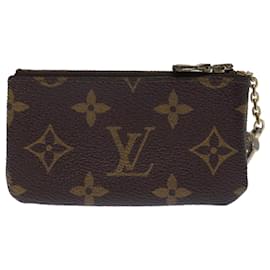 Louis Vuitton-LOUIS VUITTON Pochette Monogram Cles Portamonete M62650 Aut LV ac2978-Monogramma