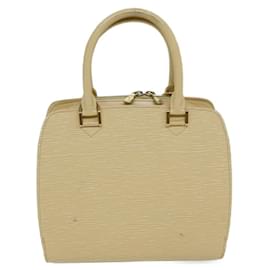 Louis Vuitton-LOUIS VUITTON Epi Pont Neuf Hand Bag Vanilla Cream M5205A LV Auth 72931-Other,Cream