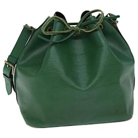 Louis Vuitton-LOUIS VUITTON Epi Petit Noe Shoulder Bag Green M44104 LV Auth 72399-Green