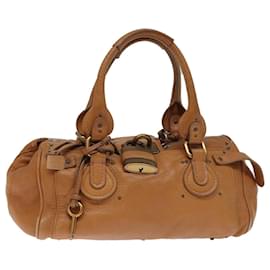 Chloé-Chloe Paddington Shoulder Bag Leather Brown Auth ki4344-Brown