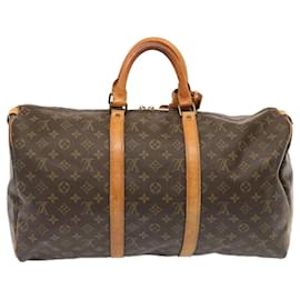 Louis Vuitton-Louis Vuitton-Monogramm Keepall 50 Boston Bag M.41426 LV Auth 72550-Monogramm
