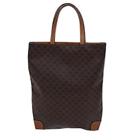 Céline-CELINE Macadam Canvas Hand Bag PVC Brown Auth 72761-Brown